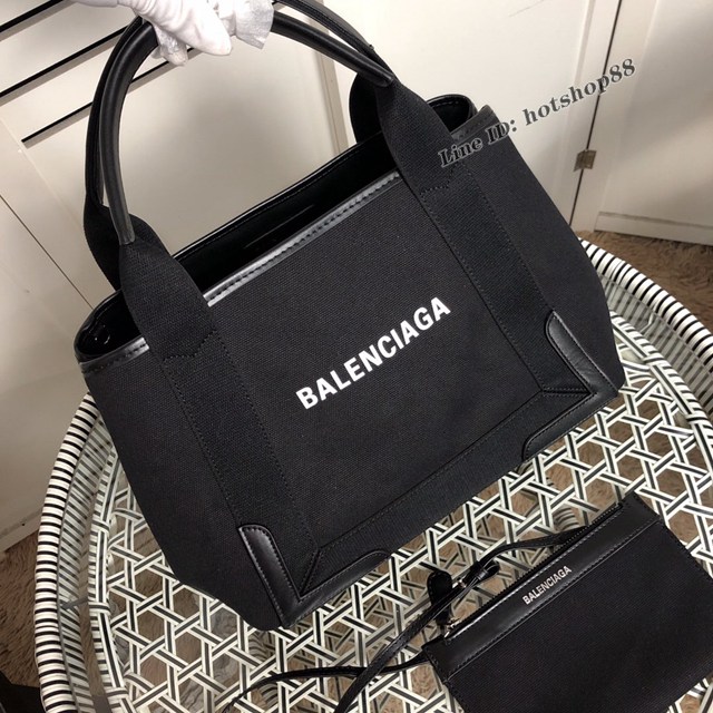 Balenciaga專櫃爆款大號購物袋手提帆布包 巴黎世家新版一行字帆布字母包 fyj1842